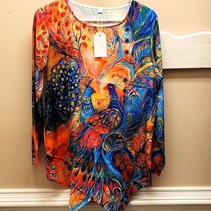 Womens peacock Blouse